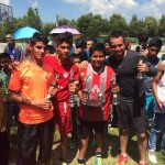 The winning team at the Las Palmas Futbol Tournament.