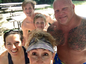 Group selfie at the water park.