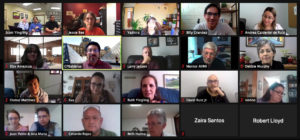 Screenshot of our Global Engagment team meeting.